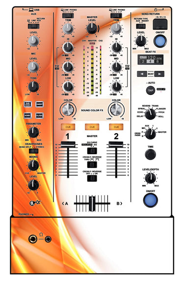 Pioneer DJ DJM 450 Skin Orange Swirl